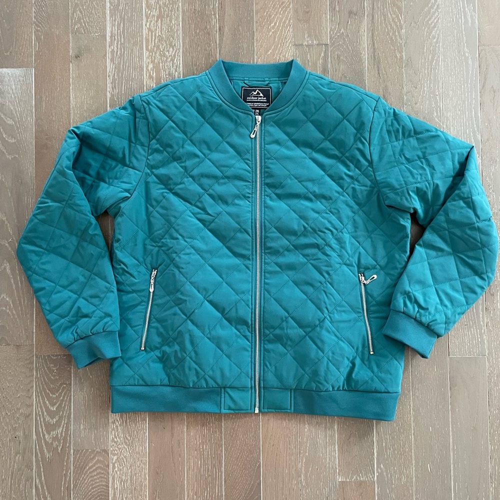 Teal Bomber Jacket